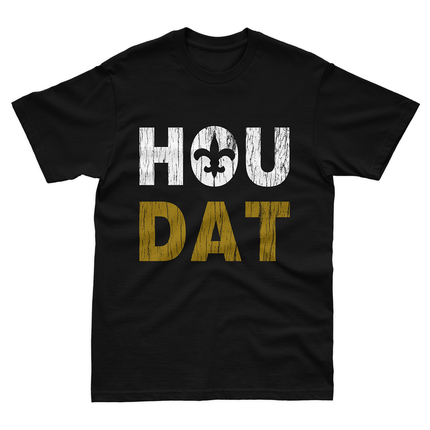 Distressed HOUDAT Houston NOLA T-Shirt