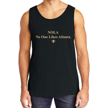 Man Wearing NOLA No One Likes Atlanta Clean Style Tank Top