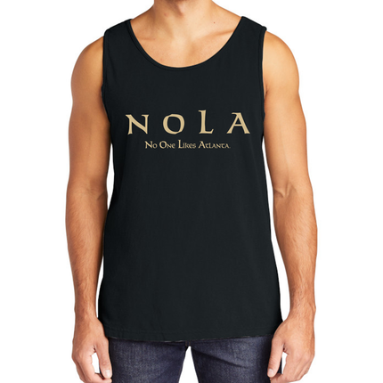 Man wearing NOLA No One Likes Atlanta OG Tank Top