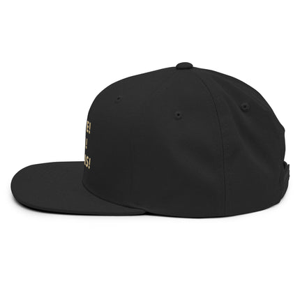 MOVE! DEM! CHAINS! Gold Embroidered Snapback Hat