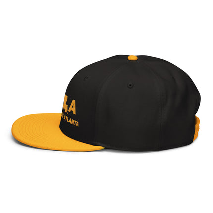 NOLA No One Likes Atlanta Louisiana Style Embroidered Gold Snapback Hat